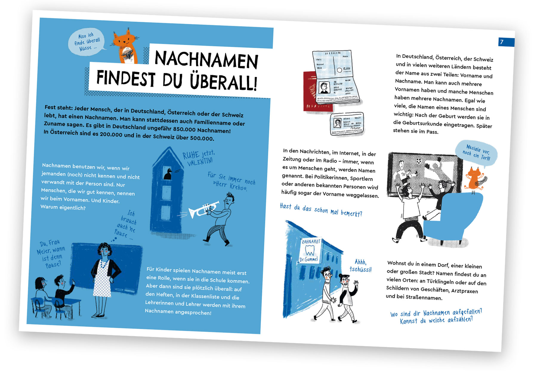 Doppelseite aus "Das große Buch der Namen"