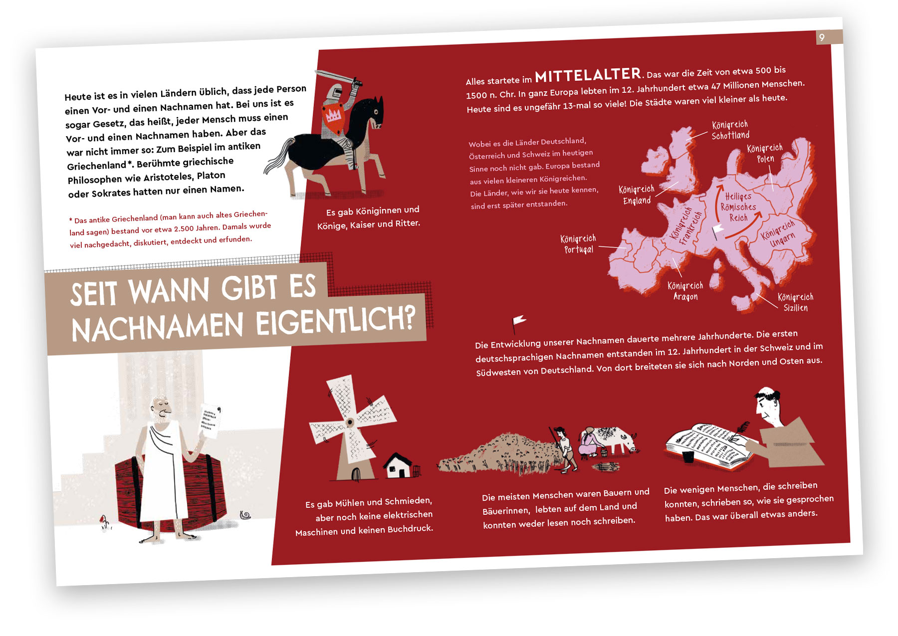 Doppelseite aus "Das große Buch der Namen"