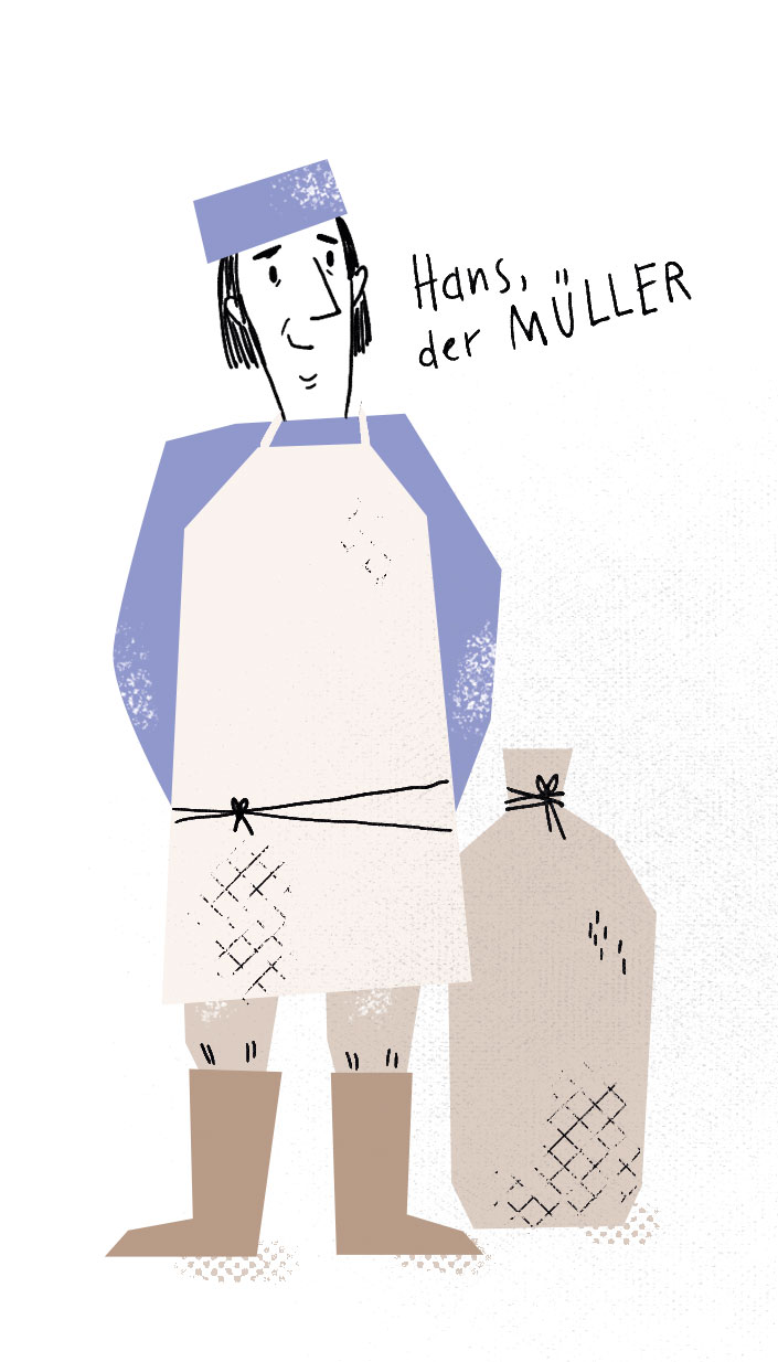 Illustration Hans, der Müller