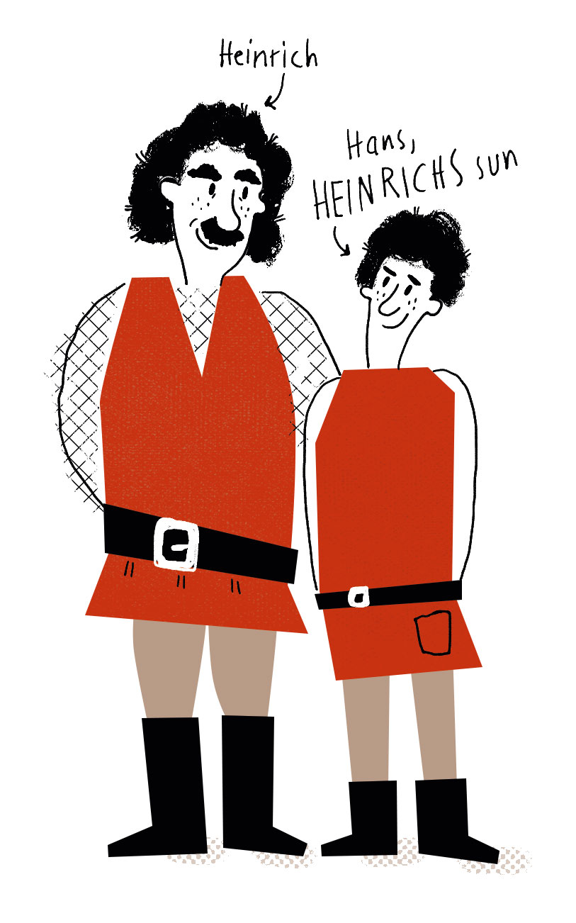 Illustration Heinrich und Heinrichs Sohn